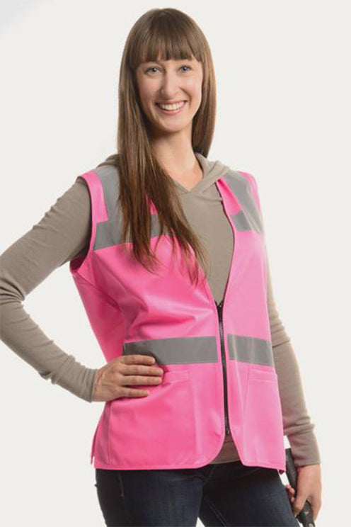 Safety Vest with Pockets | Pink