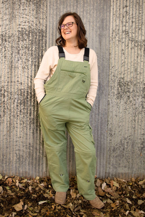 Classic Overall | Vineyard Green (with new magnetic clips!) - DEFECTIVE