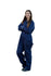 Classic Coverall | Navy Blue With Navy Polka Dot Trim - SAMPLE